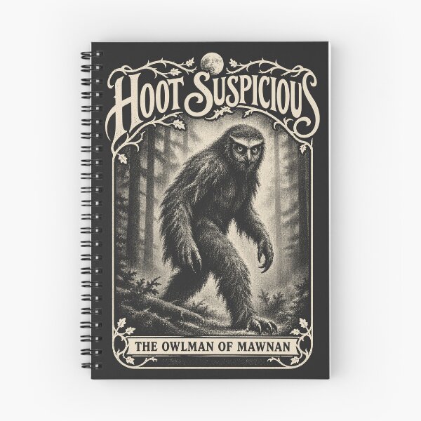 Item preview, Owlman, Mawnan, England [Vintage Field-Guide Illustration] designed and sold by elektronen.
