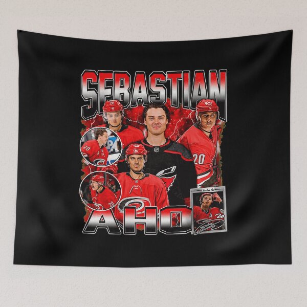Item preview, Vintage Sebastian Aho Carolina Hurricanes Hockey designed and sold by LisaMcgu770729.