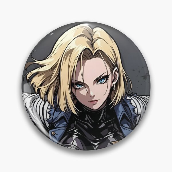 Item preview, Blonde Anime Girl – Stylish Badass Female Warrior Dark Streetwear Manga Art designed and sold by Dyan4.
