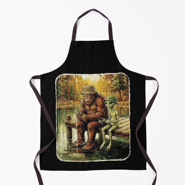 Item preview, Bigfoot Alien Fishing Funny Men UFO Sasquatch Lovers Camping designed and sold by ALICIAxGONZALEZ.