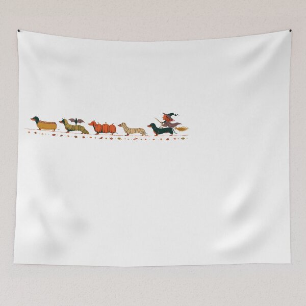 Item preview, Dachshund Halloween Wiener Dog Costume Parade designed and sold by NicolasGlowArt.