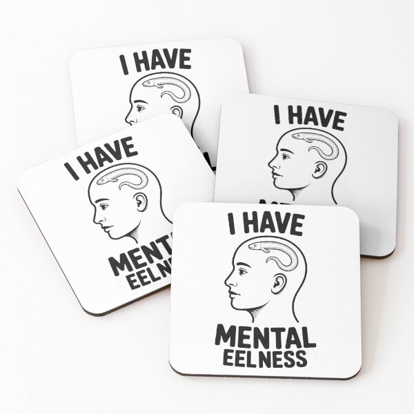 Item preview, I Have Mental Eelness – Absurd Pun Illustration Design designed and sold by LoFizzy.