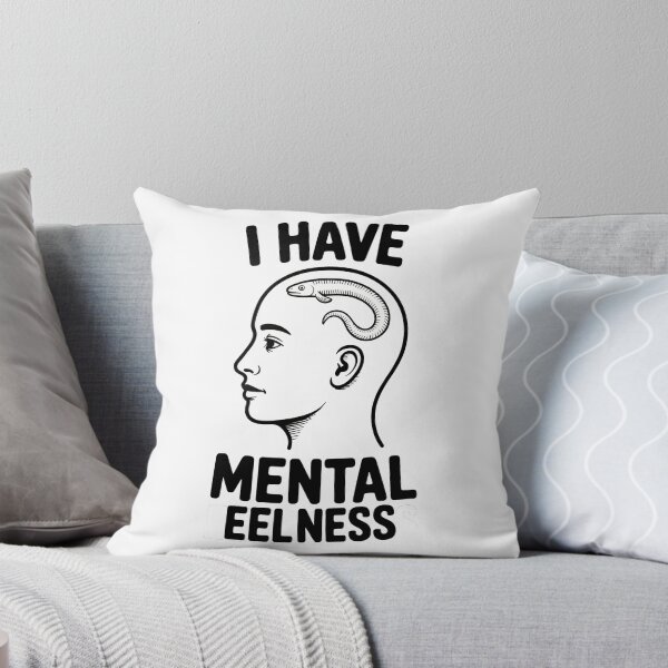 Item preview, I Have Mental Eelness – Absurd Pun Illustration Design designed and sold by LoFizzy.