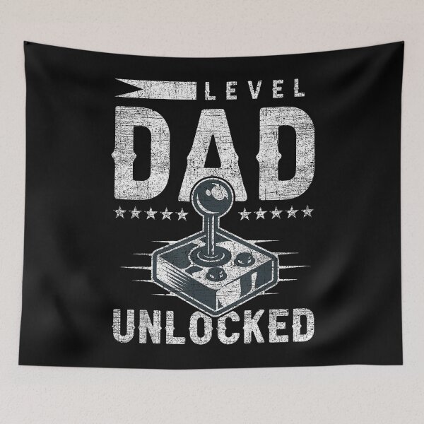 Item preview, Birth for dad, New dad, Gaming, Level Dad unlocked designed and sold by ALICIAxGONZALEZ.