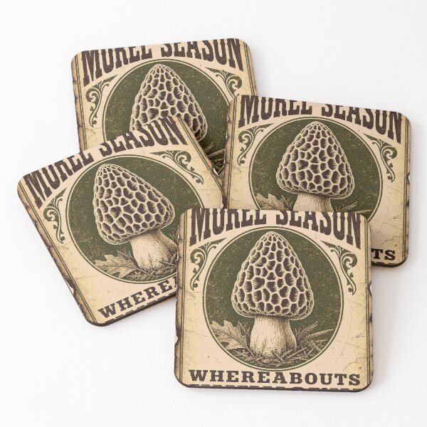 Item preview, Morel Season Whereabouts Unknown Foraging Poster designed and sold by BoosterShop.