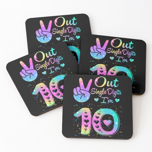 Item preview, Birthday Tie dye Single Digits I'm 10th Digits Girls Women designed and sold by ALICIAxGONZALEZ.