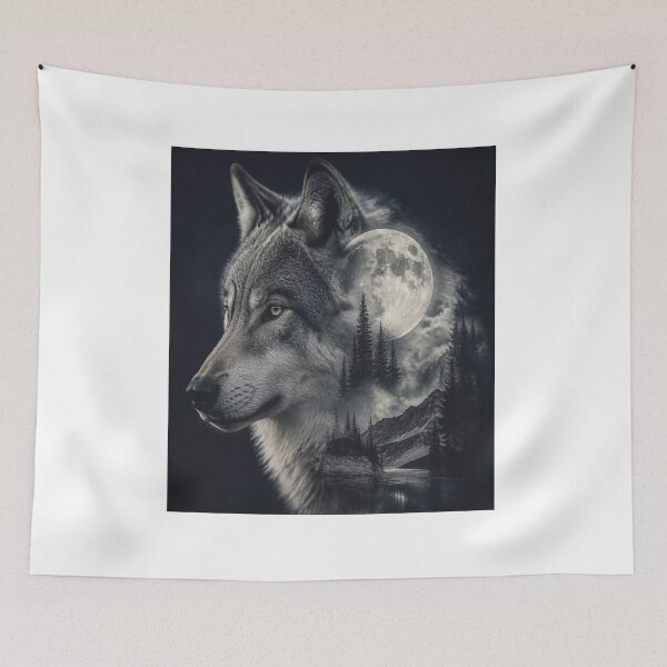Item preview, Gray Wolf designed and sold by Artnovalty.redbubble.com.