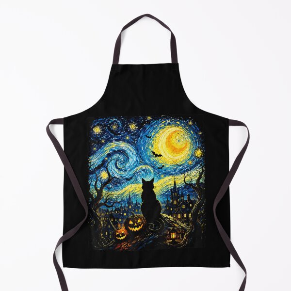 Item preview, Black Cat Starry Night Van Gogh Halloween Costume Men Women designed and sold by ALICIAxGONZALEZ.