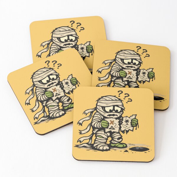 Item preview, Confused Mummy Lost with Treasure Map designed and sold by PreeCha Art & Co..