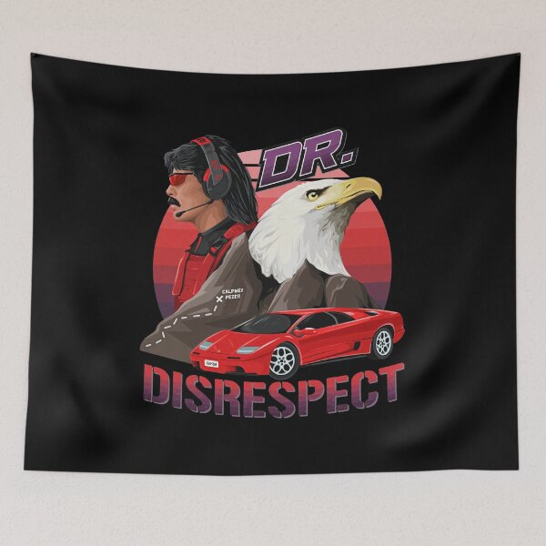 Item preview, Retro Sunset Dr Disrespect Eagle Car  designed and sold by RustyThiel.