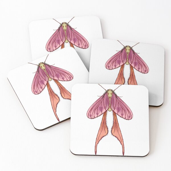 Item preview, Mystic Pink Luna Moth – Elegant Gothic Insect designed and sold by StickLabmoster.