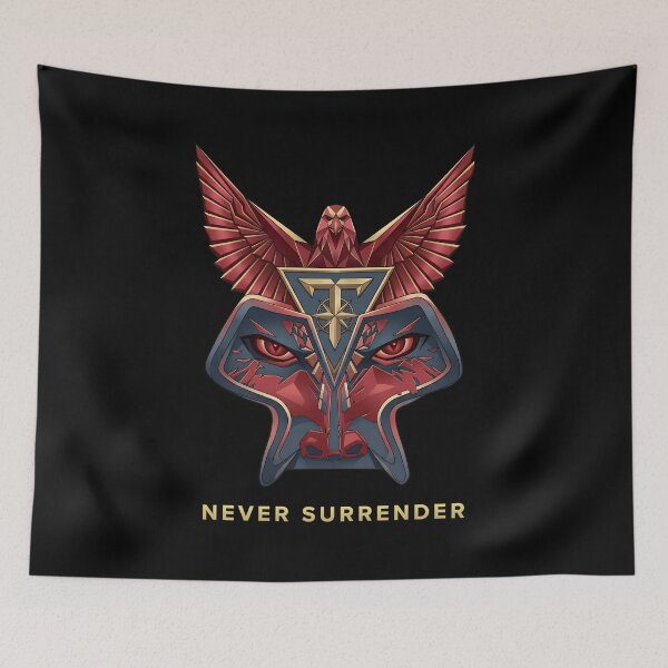 Artikelvorschau, Triumphs Never Surrenders Bandlogo entworfen und verkauft von REETALOX.