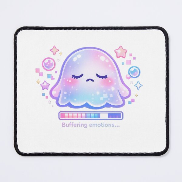 Item preview, Buffering Emotions – Pastel Kawaii Jelly Digital Art designed and sold by Sommium .