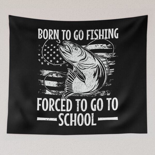 Item preview, Born to Go Fishing Bass Fish Fisherman Boy Kid Funny Fishing designed and sold by ALICIAxGONZALEZ.