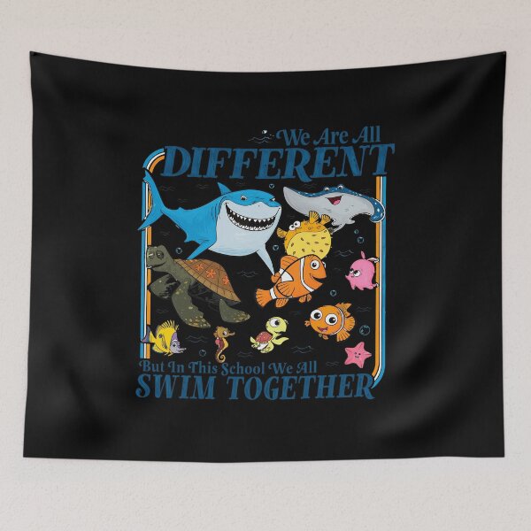 Item preview, We Are All DIFFERENT Swim Together Sea Life  designed and sold by Christop885863.
