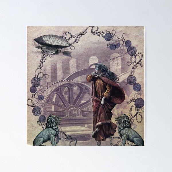 Item preview, Steampunk Victorian Woman Poster designed and sold by colliophoto.