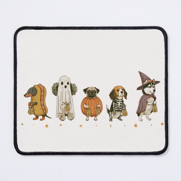 Item preview, Spooky Cute Dogs Halloween Trick or Treat Party designed and sold by NicolasGlowArt.