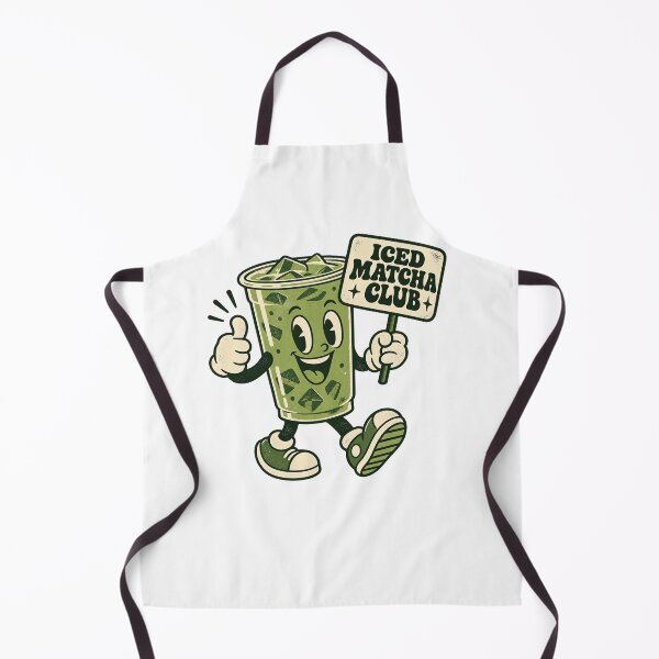Item preview, Iced Matcha Club Retro 70s Matcha Mascot designed and sold by urbinet.