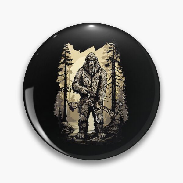 Item preview, Bow Hunting Bigfoot, Funny Bow Hunting Sasquatch, Hunting designed and sold by ALICIAxGONZALEZ.