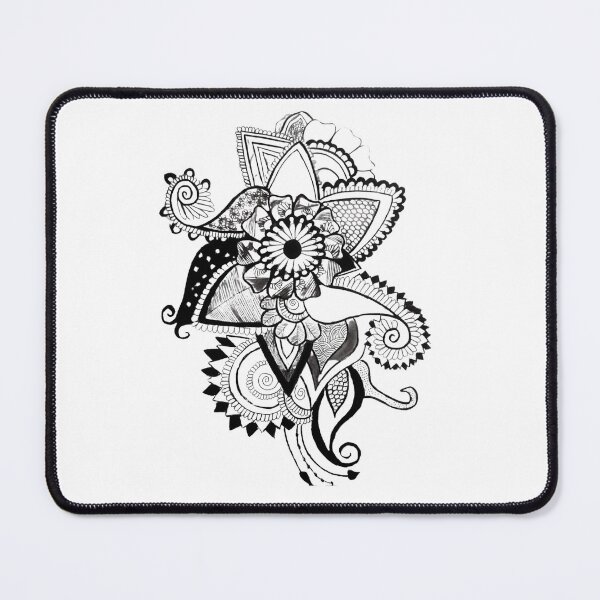 Item preview, Hand-Drawn Mandala Floral Zentangle Art designed and sold by Alaakadry800.