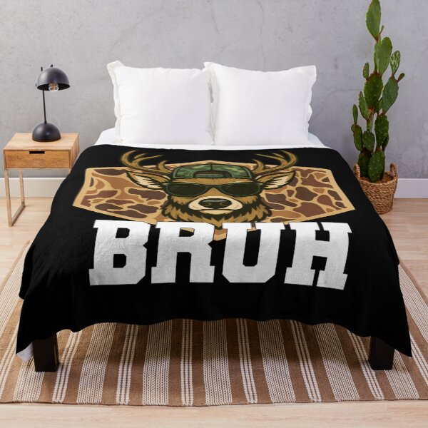 Item preview, Bruh Deer Funny Deer Hunting Camo Hat Youth Teens Kids Slang designed and sold by ALICIAxGONZALEZ.
