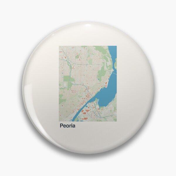 Item preview, Mapa minimalista de Peoria designed and sold by MapsNerd.