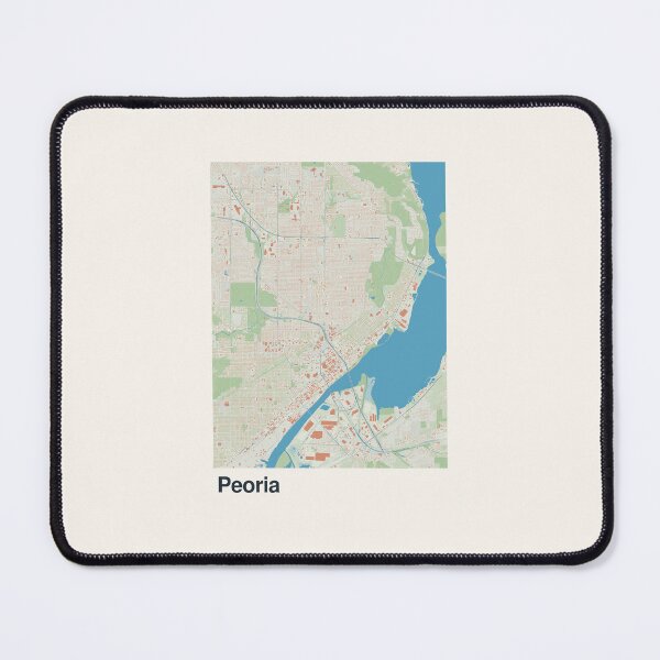 Item preview, Peoria Minimalistic Map Art designed and sold by MapsNerd.