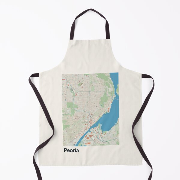 Item preview, Peoria Minimalistic Map Art designed and sold by MapsNerd.