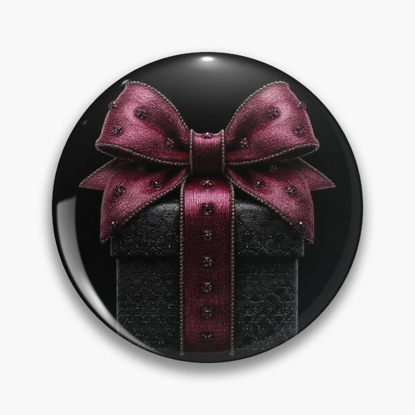 Item preview, Elegant Black Gift Box with Burgundy Ribbon designed and sold by colorful-white.
