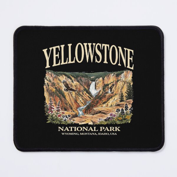Item preview, Yellowstone National Park Vintage Landscape designed and sold by AbigailP792708.
