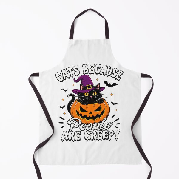 Item preview, Cats Because People Are Creepy Halloween Witch Cat designed and sold by Dmo3HarkoArt.
