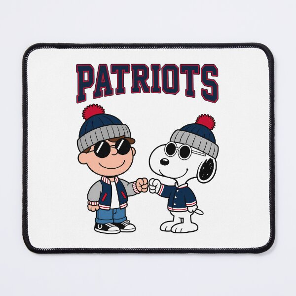 Item preview, Charlie Brown & Snoopy New England Patriots Football Retro F290 designed and sold by GLUVY-THEME.