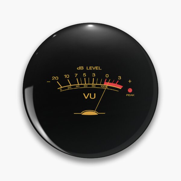 Item preview, Volume Vu Meter Audio Engineer Recording Studio Gear Head  designed and sold by vizardgilleti.