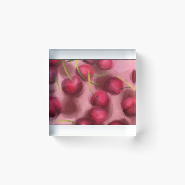 Item preview, Fresh Cherries Oil Study designed and sold by falkowinstagram.