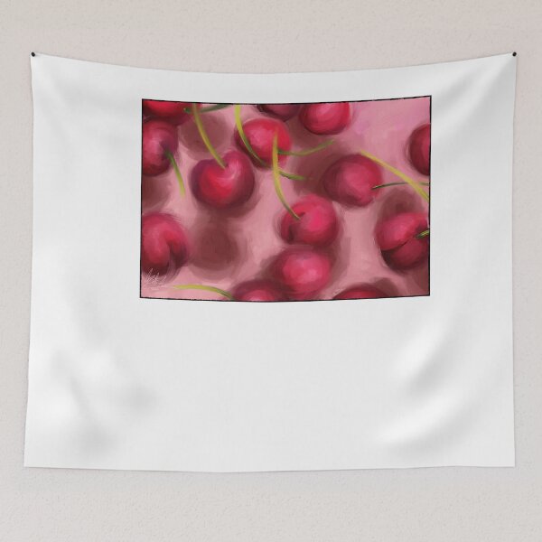 Item preview, Fresh Cherries Oil Study designed and sold by falkowinstagram.