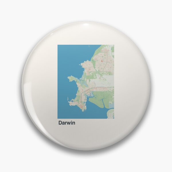 Item preview, Darwin Minimalistic Map Art designed and sold by MapsNerd.
