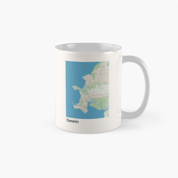 Item preview, Darwin Minimalistic Map Art designed and sold by MapsNerd.