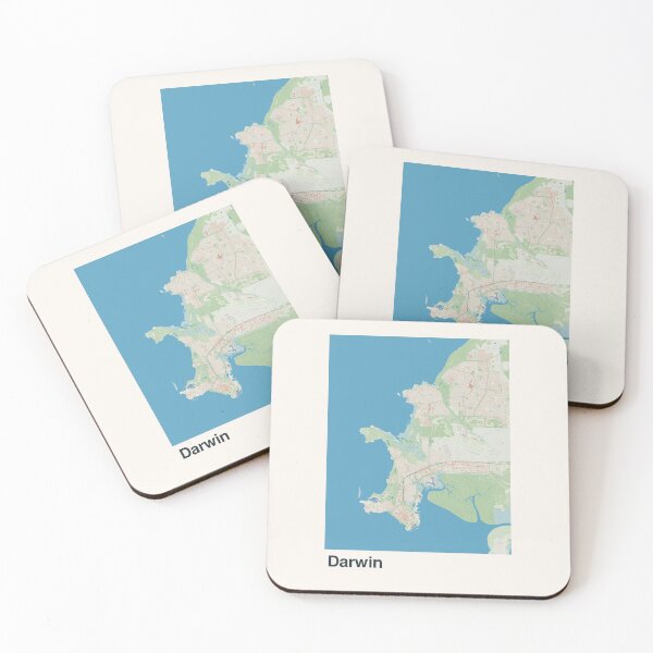 Item preview, Darwin Minimalistic Map Art designed and sold by MapsNerd.