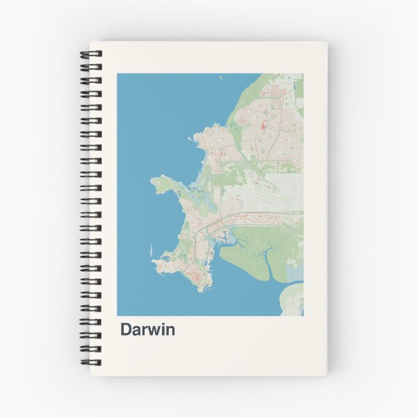 Item preview, Darwin Minimalistic Map Art designed and sold by MapsNerd.