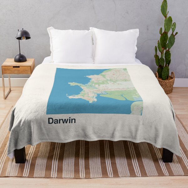 Item preview, Darwin Minimalistic Map Art designed and sold by MapsNerd.
