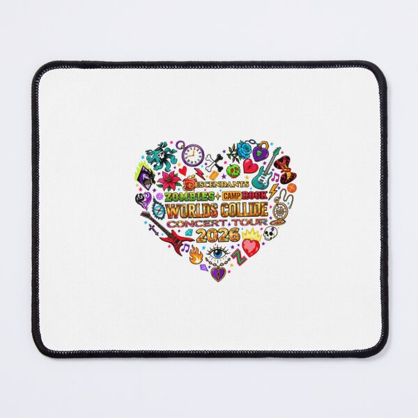 Item preview, Descendants Zombies Camp Rock Worlds Collide Heart Shape Graphic designed and sold by CochraneCo.