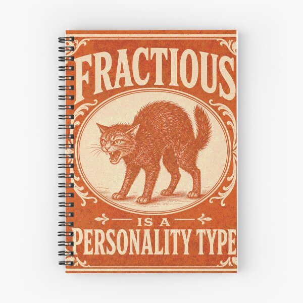 Item preview, Fractious Is A Personality Type Vet Tech Cat designed and sold by BoosterShop.