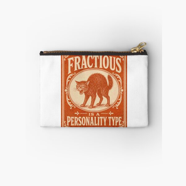 Item preview, Fractious Is A Personality Type Vet Tech Cat designed and sold by BoosterShop.