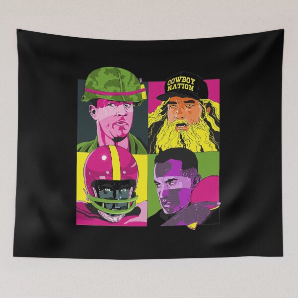 Item preview, Pop Art Quadrant Movie Characters Collage designed and sold by RustyThiel.