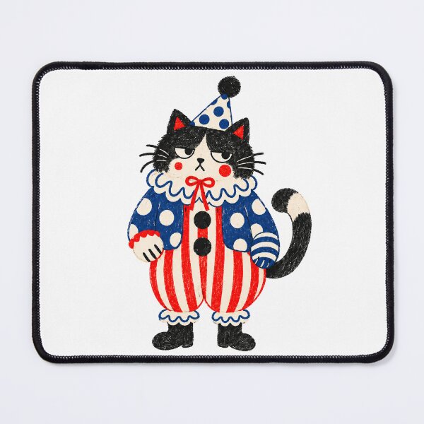 Item preview, Clown Cat. Clowncore. designed and sold by CoCoArt-Ua.