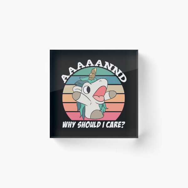 Item preview, Unicorn Screaming Aaaand Why Should I Care designed and sold by REETALOX.