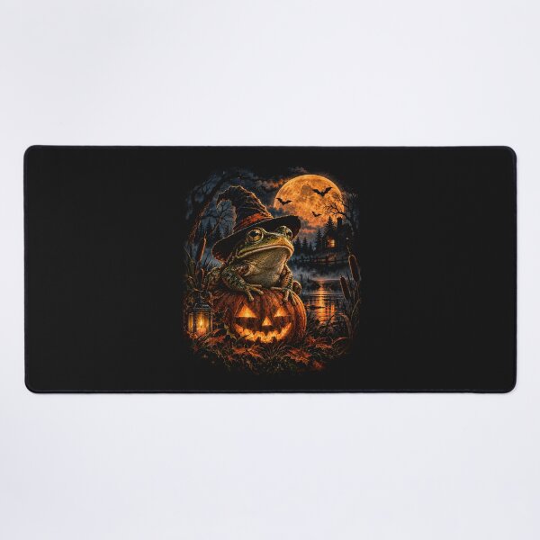 Item preview, Witch Frog Halloween Pumpkin Cottagecore Dark Academia designed and sold by Emmatshirt1.