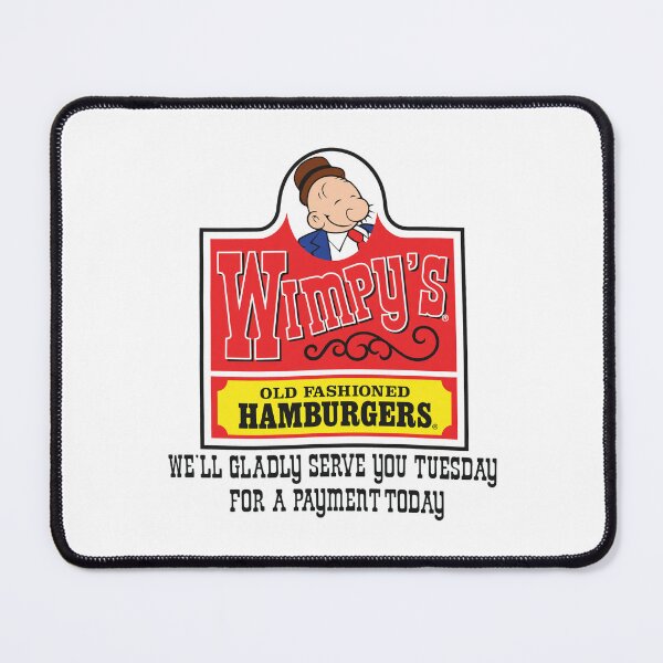 Item preview, Wimpy's Old Fashioned Hamburgers Retro Logo designed and sold by RustyThiel.