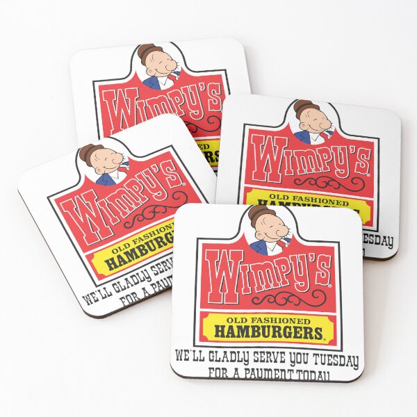 Item preview, Wimpy's Old Fashioned Hamburgers Retro Logo designed and sold by RustyThiel.