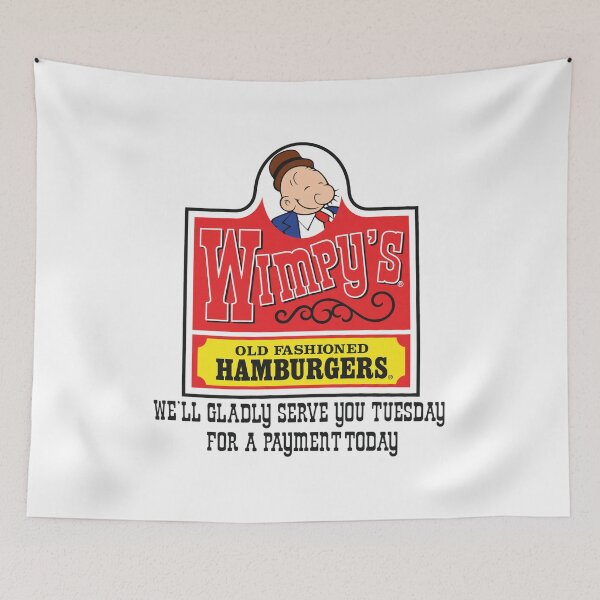 Item preview, Wimpy's Old Fashioned Hamburgers Retro Logo designed and sold by RustyThiel.